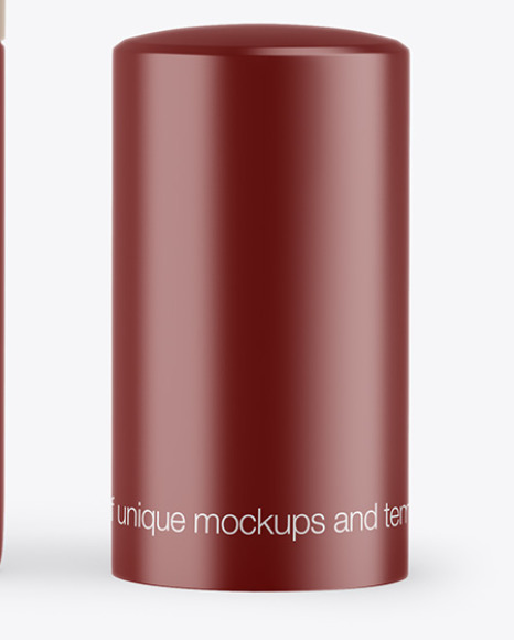 Matte Opened Lipstick With Box Mockup