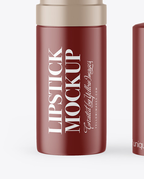 Matte Opened Lipstick Mockup