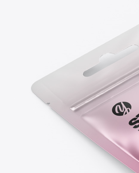 Two Metallic Pouches Mockup