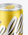 Matte Metallic Drink Can Mockup