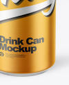 Matte Metallic Drink Can Mockup