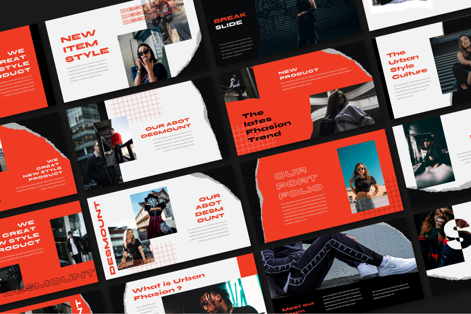 Desmount Powerpoint Template