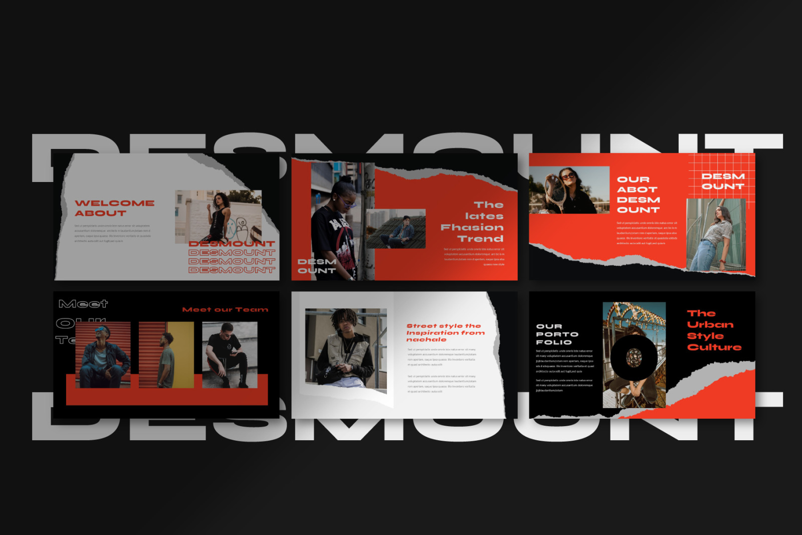 Desmount Powerpoint Template