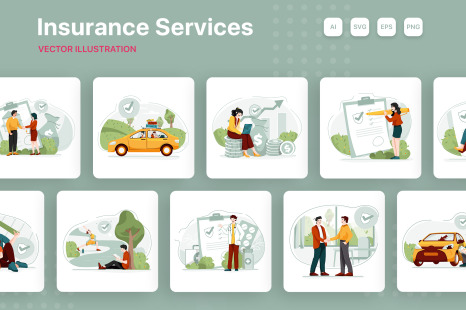 M216_Insurance Service Illustrations - Insurance policy