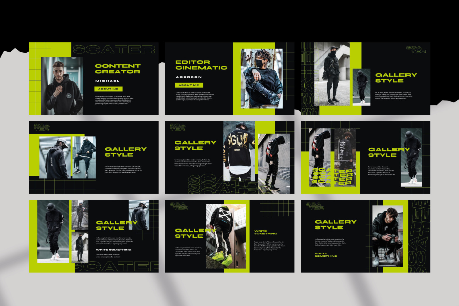 Scater Powerpoint Template Scater Powerpoint Template