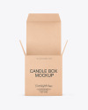 Candle W/ Kraft Box Mockup