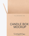 Candle W/ Kraft Box Mockup