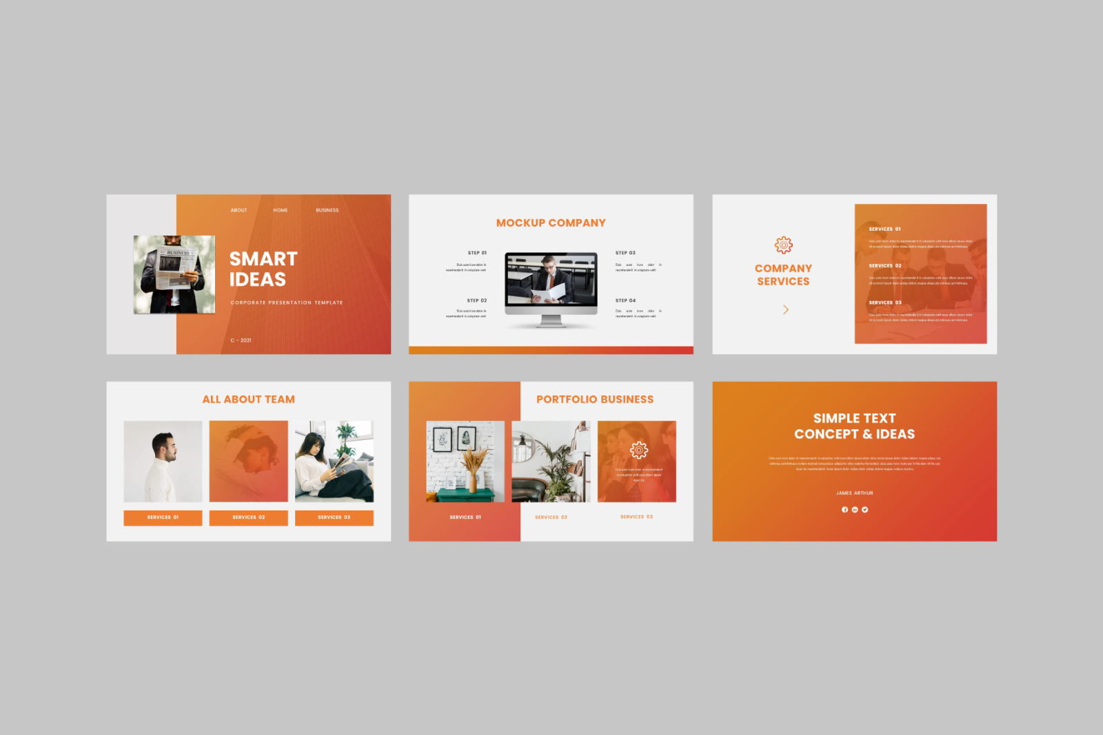 Smart Ideas Powerpoint Template