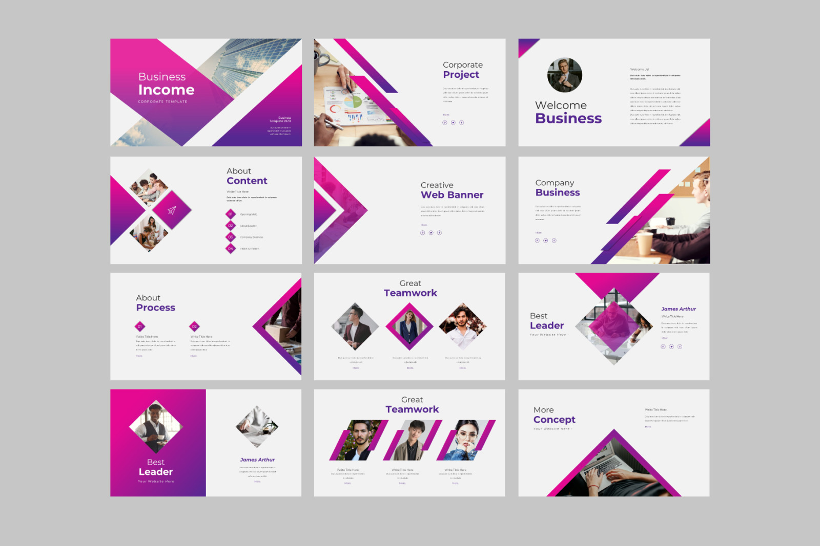 Business Income Keynote Template