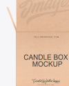 Candle W/ Kraft Box Mockup