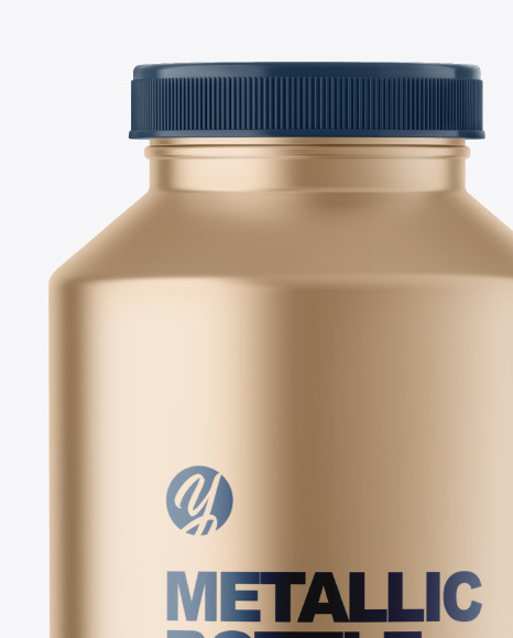 Metallic Bottle Mockup