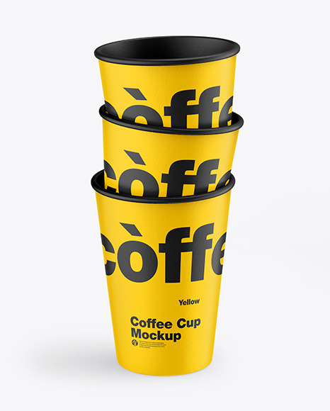 Kraft Coffee Cups Mockup