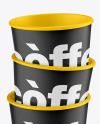 Kraft Coffee Cups Mockup