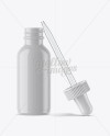 Open Glossy Bottle With Dropper Mockup