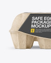 Kraft Egg Container - Front View