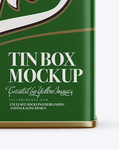 Matte Tin Box Mockup