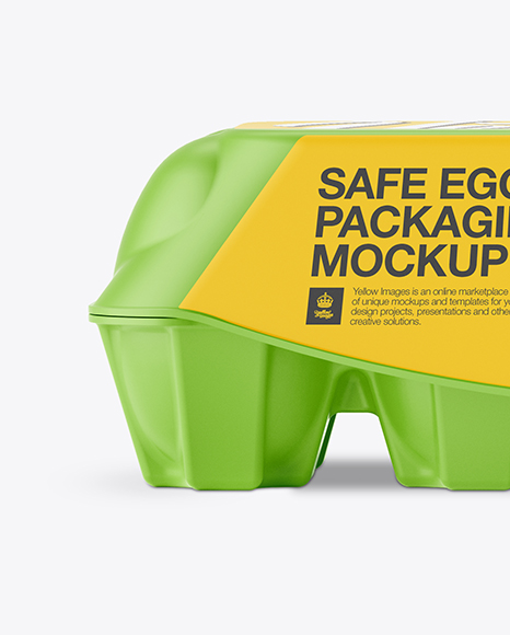 Matte Egg Container - Front View Matte Egg Container - Front View