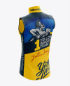 Men’s Cycling Vest mockup (Back Half Side View)
