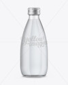 Clear Glass Water Bottle Mockup