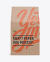 Kraft Paper Box Mockup - Front View