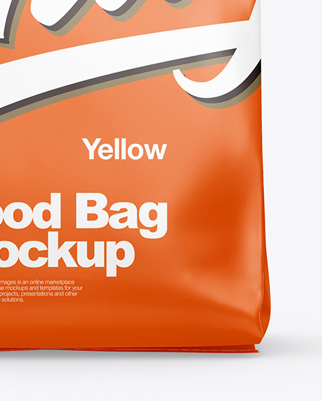 Matte Food Bag Mockup