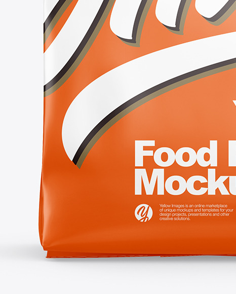 Matte Food Bag Mockup