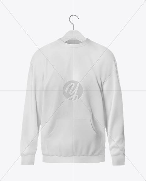 Sweatshirt Mockup with Hanger – Front View