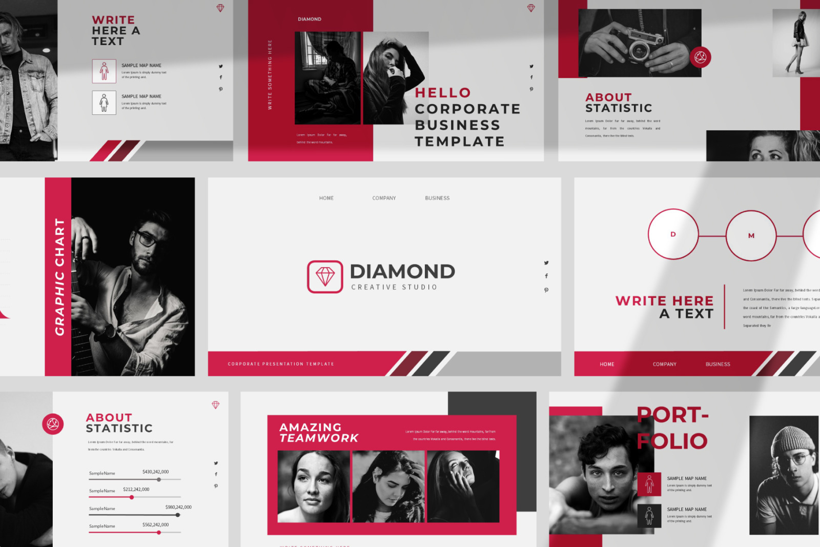 Diamond Powerpoint Template