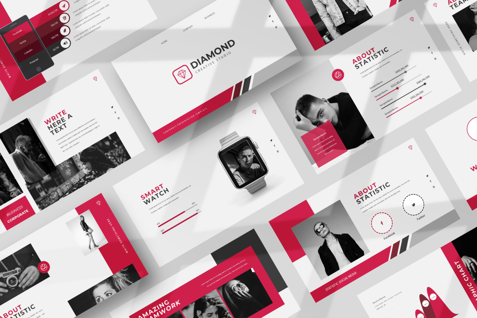 Diamond Powerpoint Template Diamond Powerpoint Template