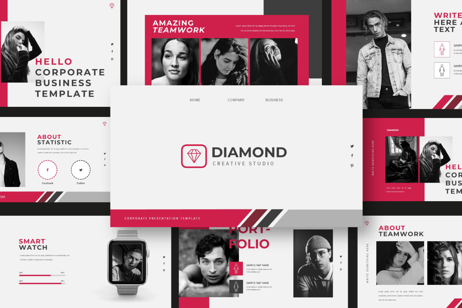 Diamond Powerpoint Template