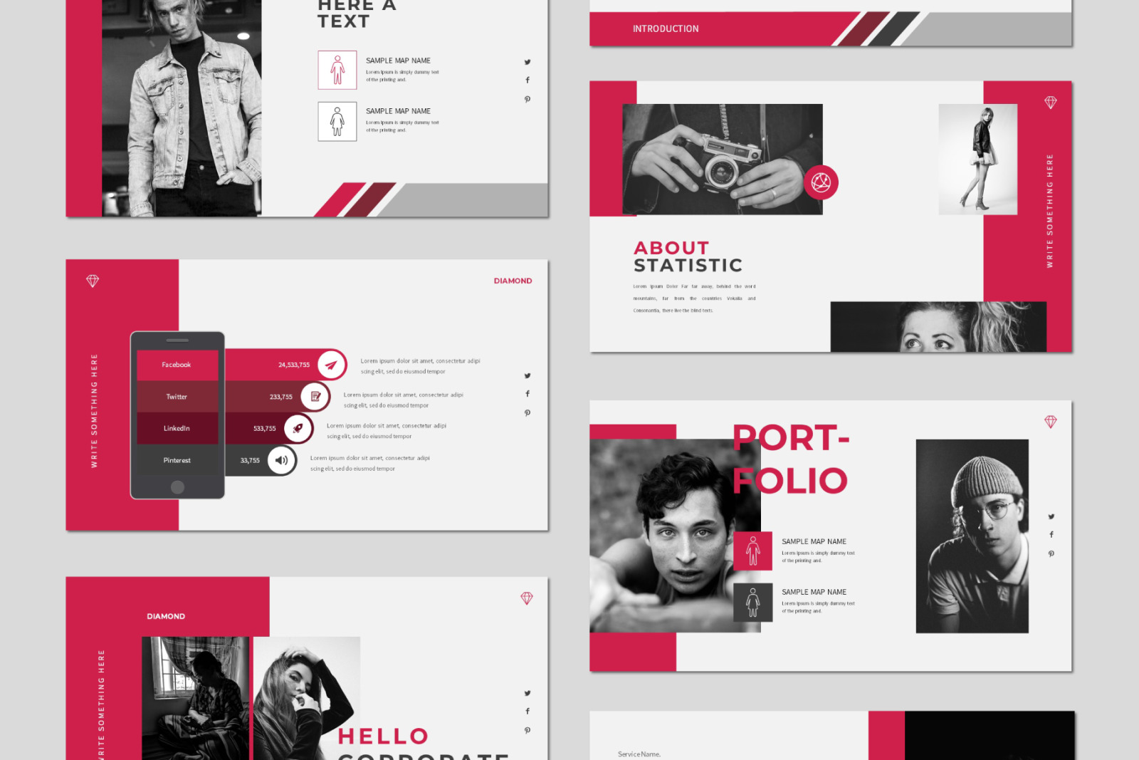 Diamond Powerpoint Template