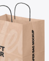 Kraft Paper Shopping Bag Mockup