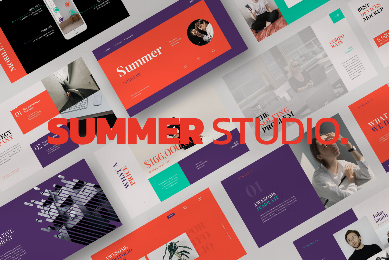 Summer Studio Powerpoint Template