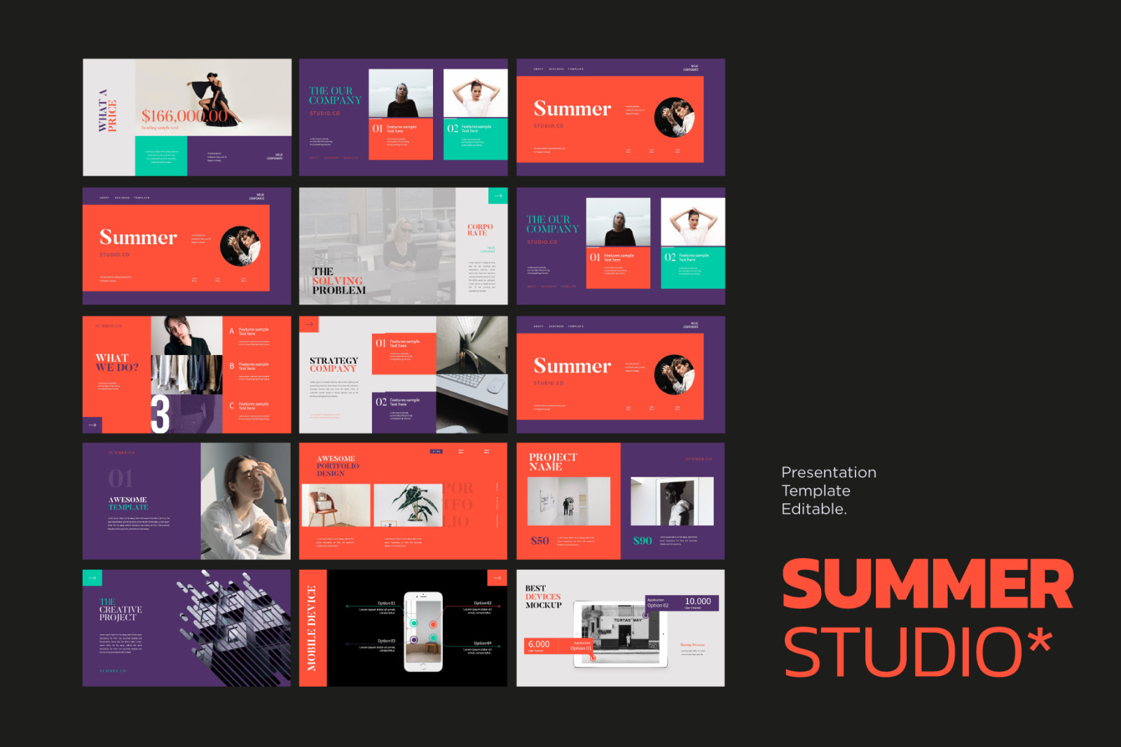 Summer Studio Powerpoint Template