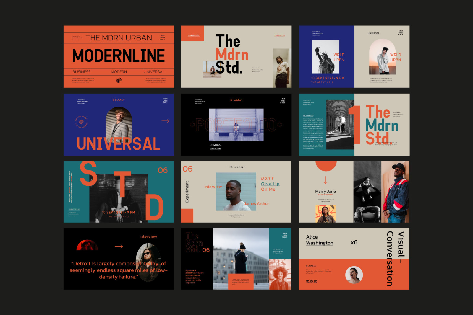 MODERNLINE Google Slides