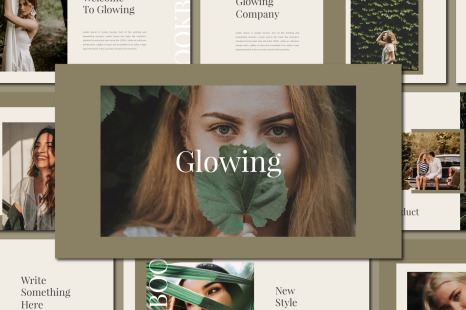 Glowing Powerpoint Template - Report