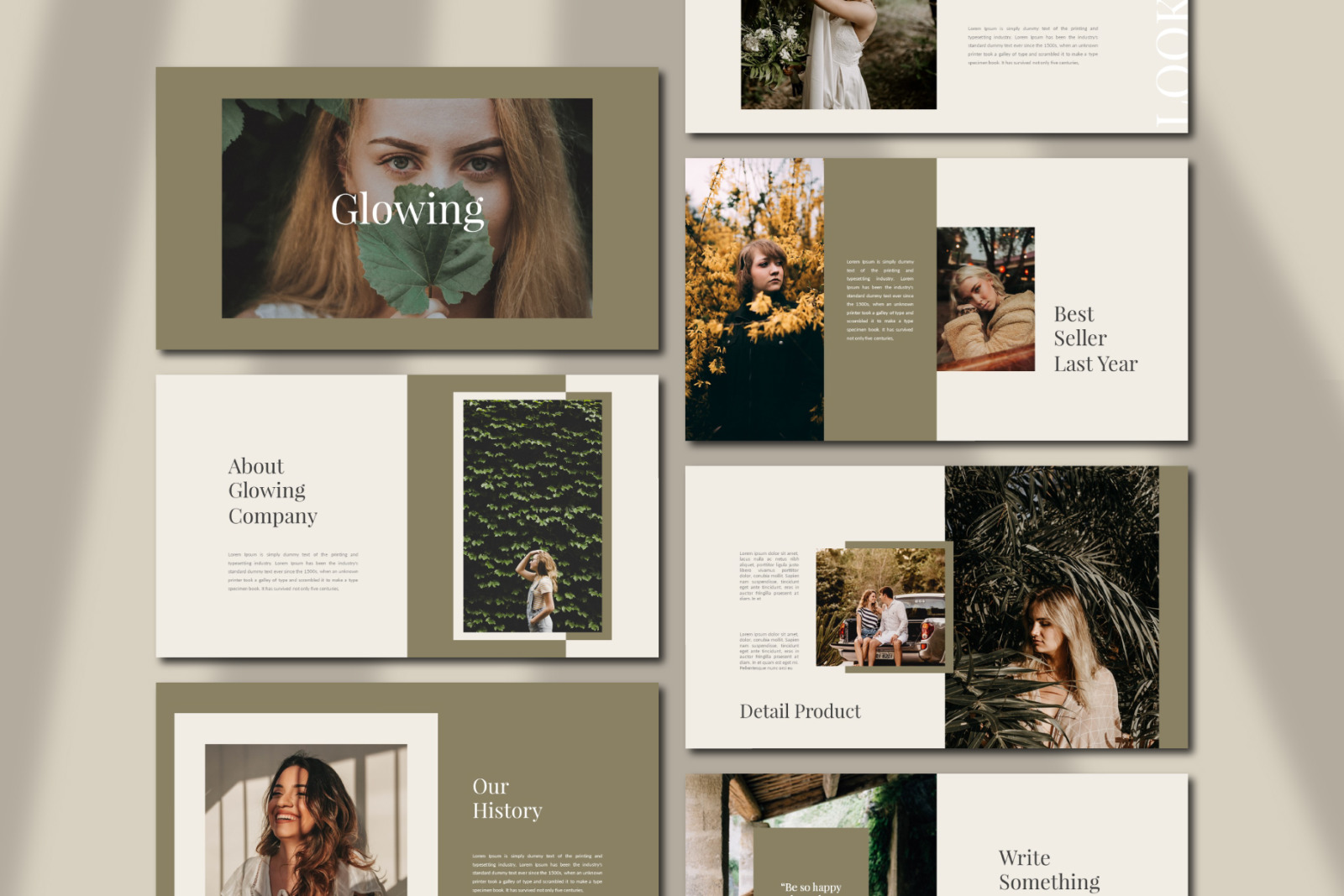 Glowing Powerpoint Template Glowing Powerpoint Template
