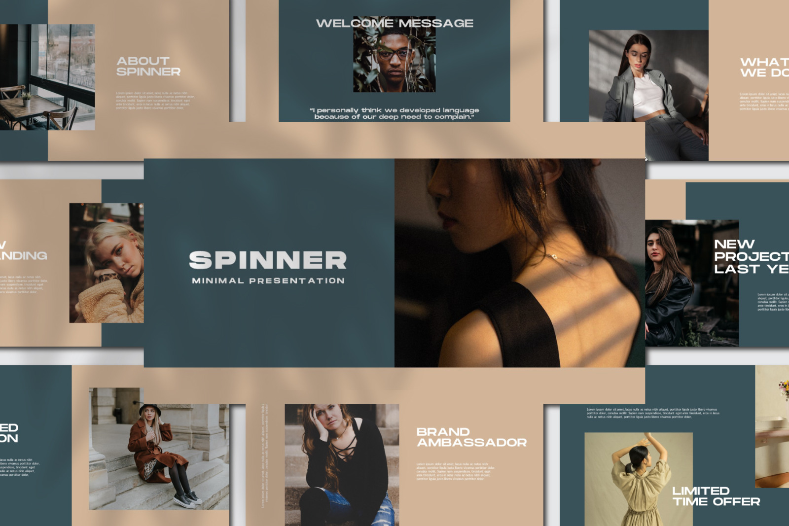 Spinner Powerpoit Template Spinner Powerpoit Template