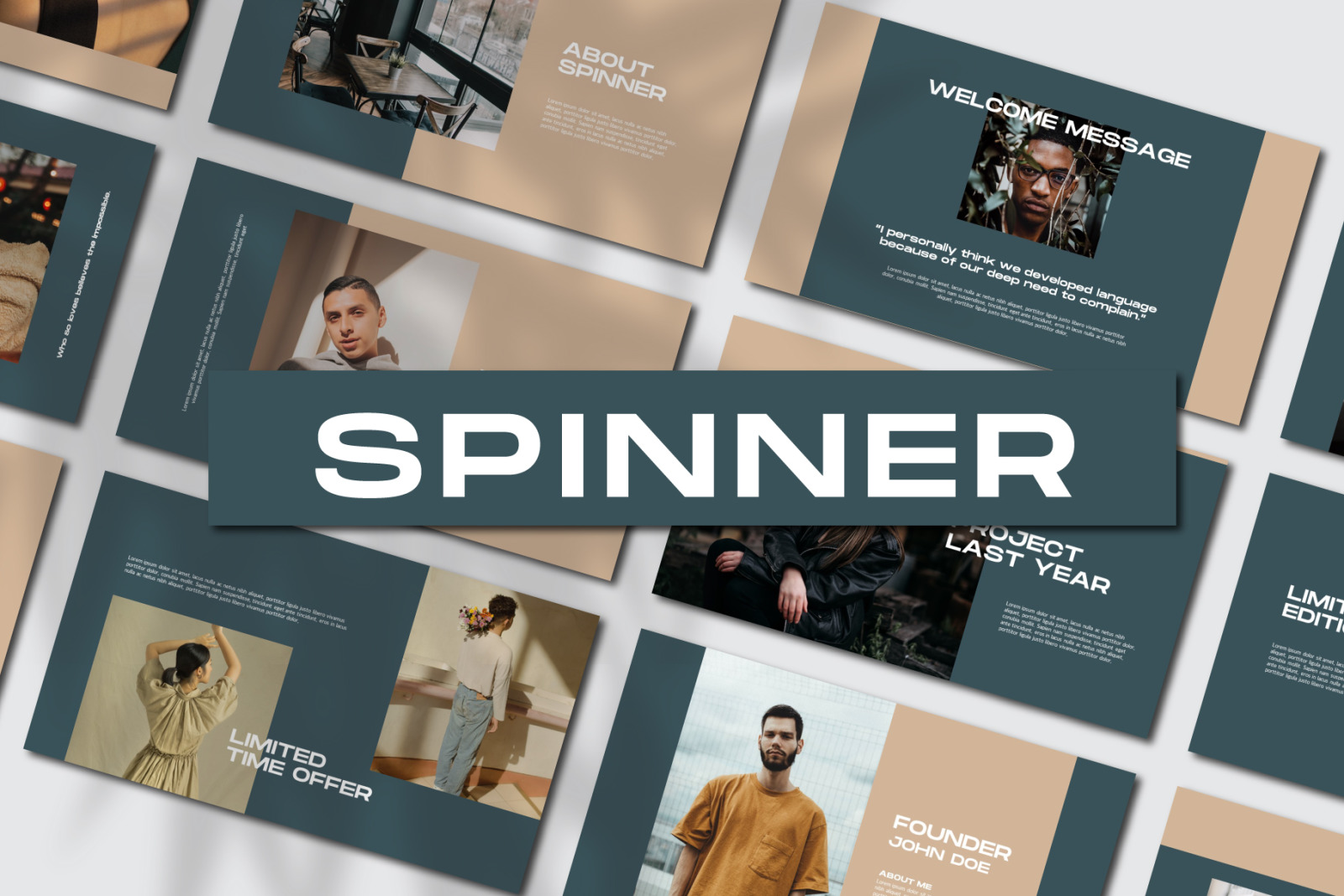 Spinner Powerpoit Template Spinner Powerpoit Template