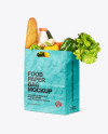 Kraft Paper Bag with Food Mockup