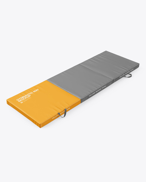 Gymnastic Mat Mockup - Half Side View