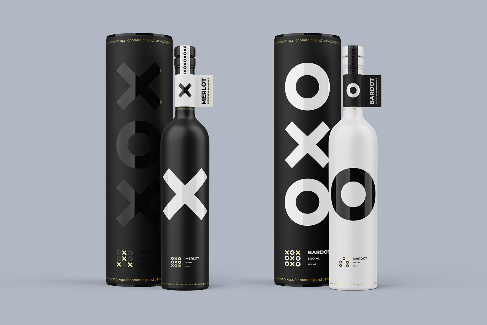 Ceramic Wine Bottle Mockup with Tube - PRO + 7 material Ceramic Wine Bottle Mockup with Tube - PRO + 7 material