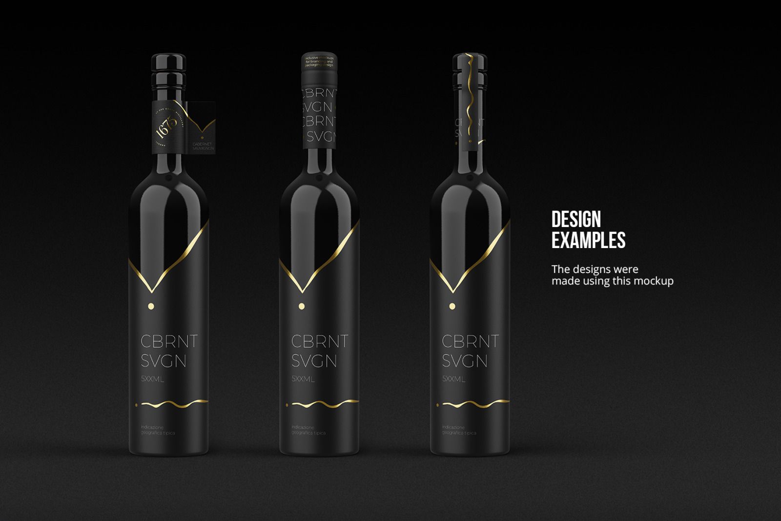 Ceramic Wine Bottle Mockup with Tube - PRO + 7 material