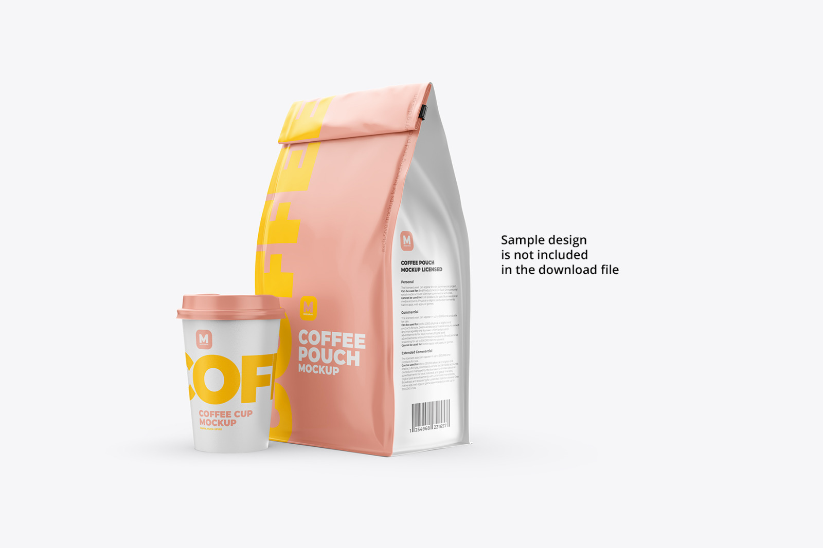 Coffee Pouch Back Half Side with Cup Coffee Pouch Back Half Side with Cup