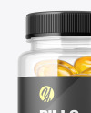 Clear Fish Oil Bottle Mockup