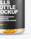 Clear Fish Oil Bottle Mockup