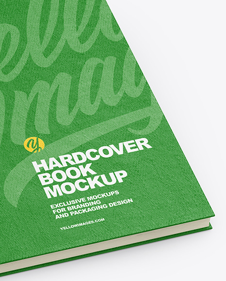 Hardcover Books w/ Fabric Cover Mockup