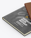 Hardcover Books w/ Leather Cover Mockup