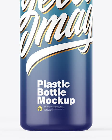 Glossy Bottle w/ Open Pump Mockup