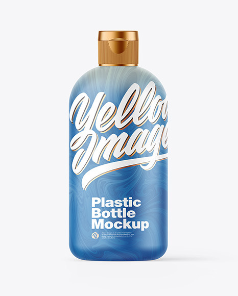 Matte Plastic Bottle Mockup